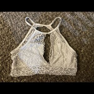 Cream Lace Bralette